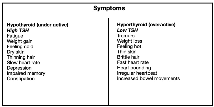 Symptoms of Thyroid Disease